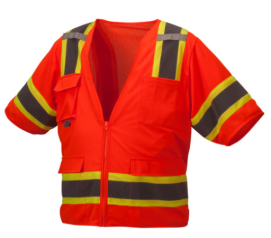 Pyramex RVZ3420 Type R Class 3 Safety Vest Orange