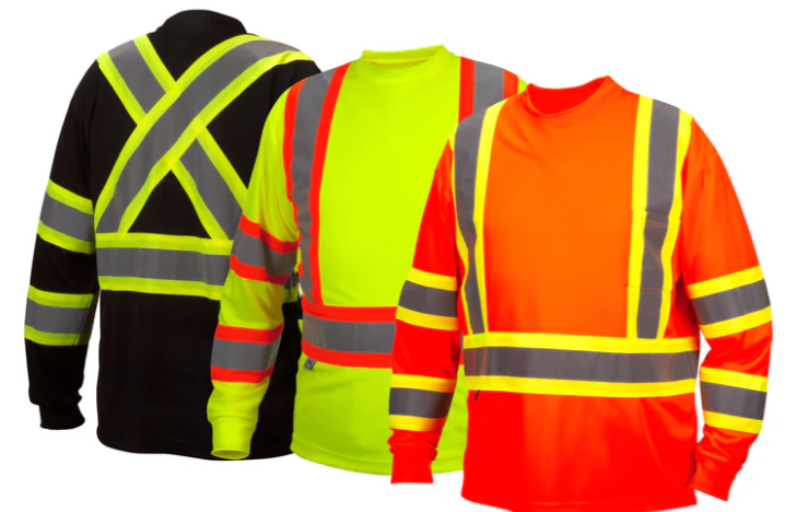 Pyramex RCLTS3111 Hi Vis Black Long Sleeve Moisture Wicking T-Shirt