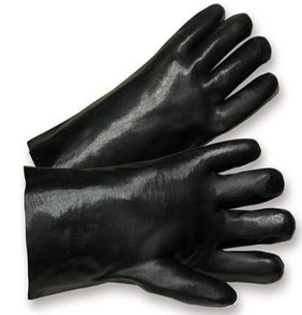 Gloves West Chester 1047 Black PVC Chemical Safety 14 Inch With Smooth Outside