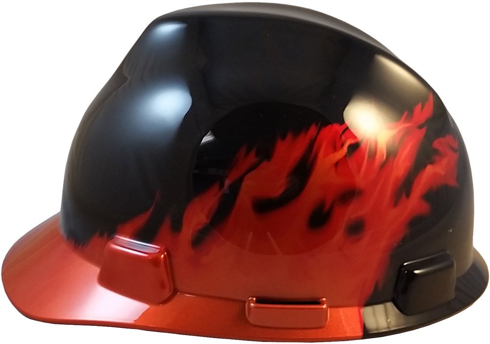 Hard Hat Black Flames Cap