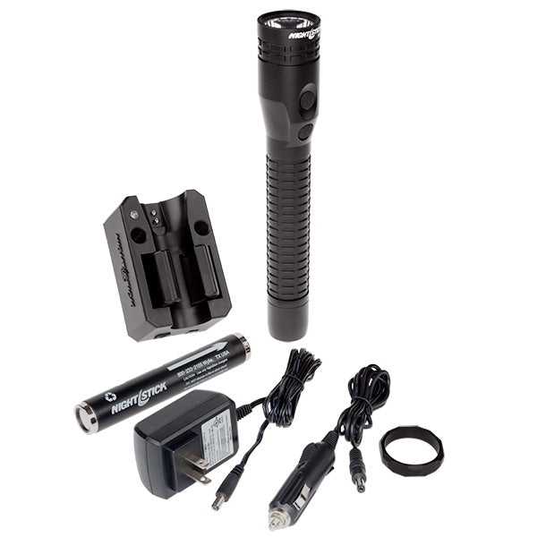 Night Stick Flashlight, Rechargeable, Duty/Personal Size, Dual Light, Metal, NSR-9944XL