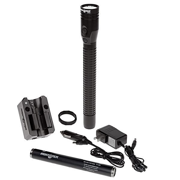 Flashlight, Rechargeable, Full Size, Dual Light, Metal, NSR-9744XL