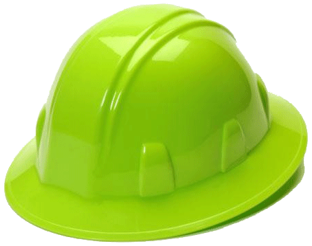 Hard Hat Full Brim Styles in 4pt and 6pt