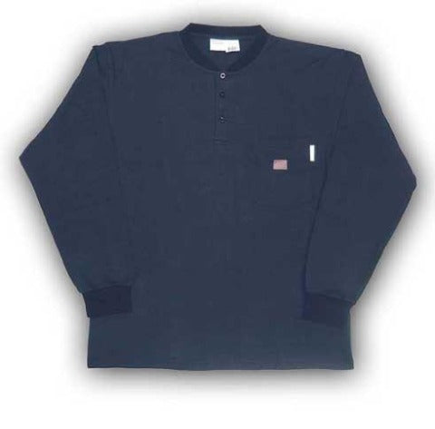 Rasco FR Henley Long Sleeve Shirt, NTF453 or FR0101NV -Navy Blue