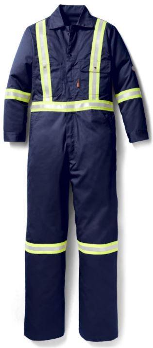 Rasco Hi Vis FR Coverall Reflective Coverall Navy FR3205NV