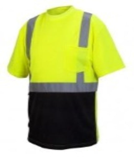 Pyramex RTS2110B Hi Vis Class 2 T Shirt Lime Yellow