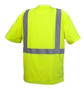 Pyramex RTS2110B Hi Vis Class 2 T Shirt Lime Yellow
