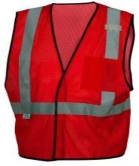 Pyramex RV12XX Non-ANSI Mesh Safety Vest -Red, Pink, Green, Blue