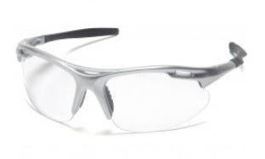 Safety Glasses-Pyramex Avante SS4510D - Silver Frame - Clear Lens