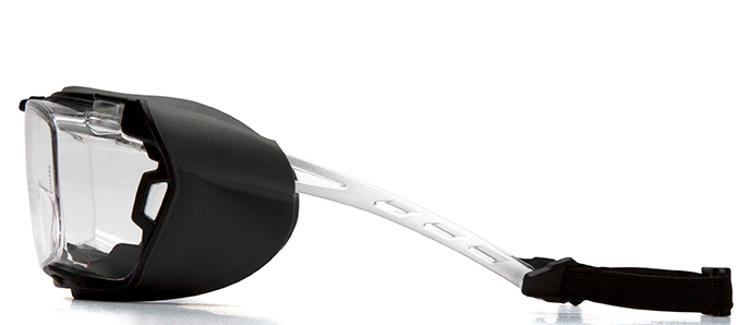 Goggles-Pyramex Cappture S9910STMRG - Clear H2MAX Anti-Fog Lens with Rubber Gasket - Over Spectacle Goggles