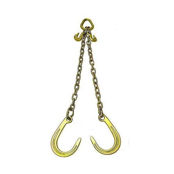 Chains Assy, V-Chains: Grade 70 with Sport Hooks, 2' Legs, 5/8" Pear Link with Grab Hooks