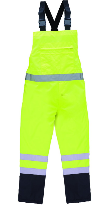 Pyramex RRWB3110 Hi Vis Rainwear Bib- Lime Yellow