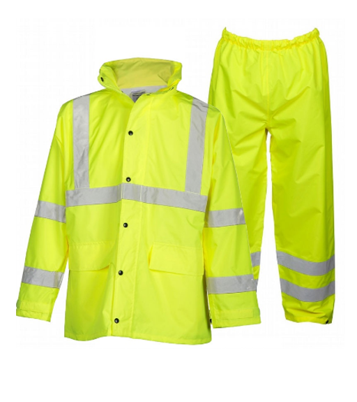 ML Kishigo RW110 Economy Rain Suit - Lime Yellow