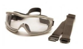 Goggles Pyramax Capstone Goggles - Gray Frame - Clear G604T2Ballistic H2X Anti-Fog Lens