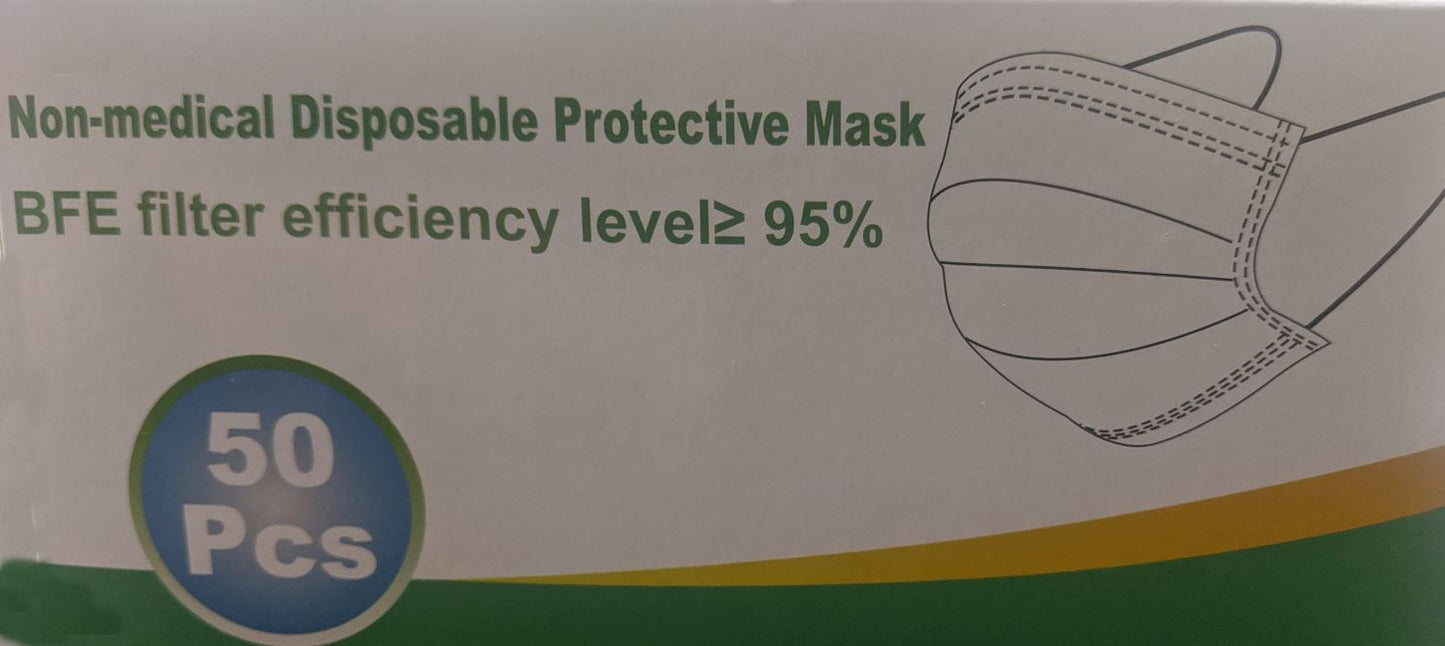 Respirators Non-Medical Disposable Protective Masks RES-7501 50ct