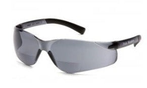 Safety Glasses-Pyramex Ztek Readers +1.50 S2520R15 - Rubber Temple Tips - Gray Bifocal Lens