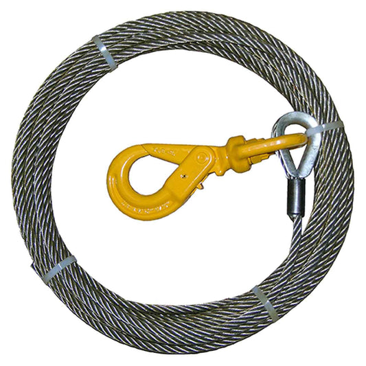 Wire Rope Standard 2-Ton Self Locking Swivel Hook