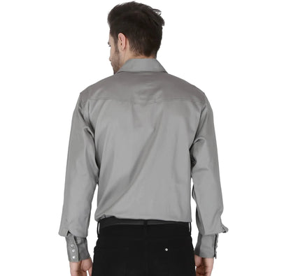 Forge FR Solid Shirt with Pearl Snaps Gray