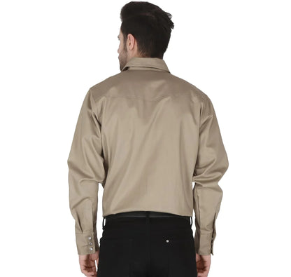 Forge FR Solid Shirt with Pearl Snaps Khaki