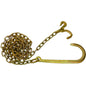 Chain Assy, 5/16" Grade 70 with 15" J-Hook One End, Grab & Compact J Hooks Other End