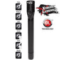 Flashlight, Rechargeable, Full Size, Dual Light, Metal, NSR-9744XL