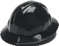 Hard Hat Full Brim Styles in 4pt and 6pt