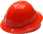 Hard Hat Full Brim Styles in 4pt and 6pt
