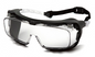 Goggles-Pyramex Cappture S9910STMRG - Clear H2MAX Anti-Fog Lens with Rubber Gasket - Over Spectacle Goggles