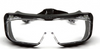 Goggles-Pyramex Cappture S9910STMRG - Clear H2MAX Anti-Fog Lens with Rubber Gasket - Over Spectacle Goggles