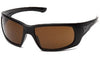Safety Glasses-Pyramex VentureGear Safety Glasses-Montello -Black Frame - Bronze Anti-Fog Lens