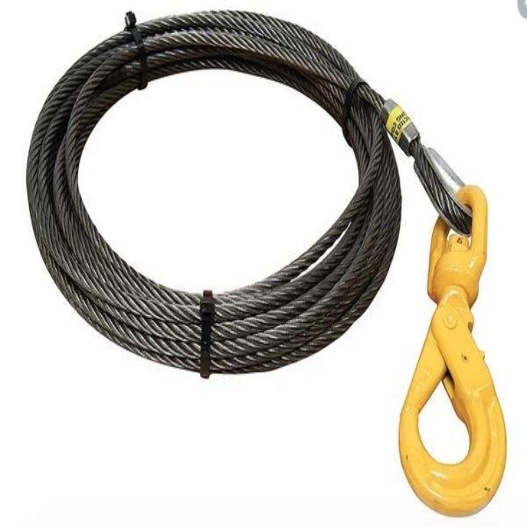 Wire Rope Standard 2-Ton Self Locking Swivel Hook