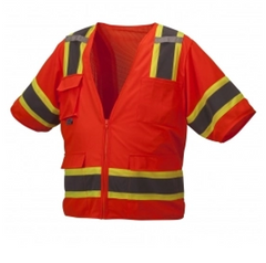 Pyramex RVZ3420 Type R Class 3 Safety Vest w/Short Sleeves Orange