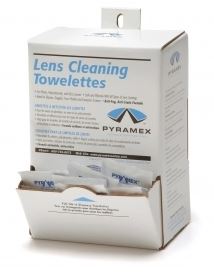 Safety Glasses-Towelettes Cleaning  Pyramex LCT100 Lens  - 100 Individually Packaged Towelettes