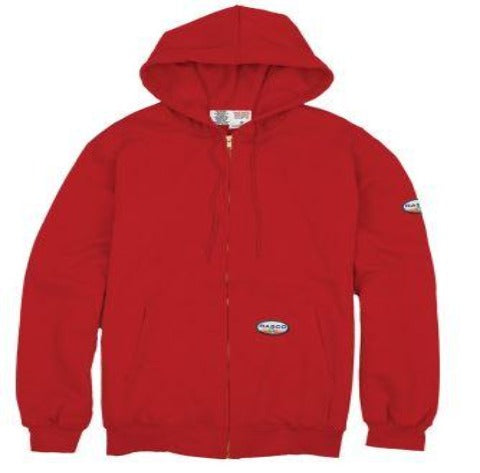 Rasco FR, Hoodie Zipper Front,  RSF1153 - Red