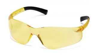 Safety Glasses-Pyramex Ztek S2530S - Rubber Temple Tips - Amber Lens