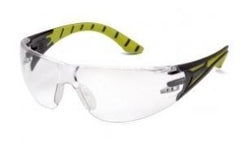 Safety Glasses-Pyramex  Endeavor Plus SBGR9610S- Black/Green Temples - Clear Lens